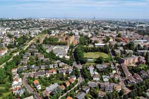 Vue aérienne de la ville de Sceaux