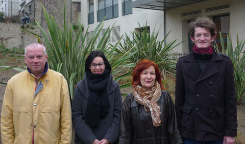 Les agents recenseurs de la ville de Sceaux (de gauche à droite) : Armand Delatouche, Déborah Séverin, Sylvie Nigou et Laurent Coque. RECENSEMENT