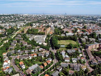 Vue aérienne de la ville de Sceaux