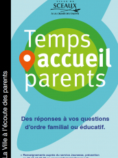Visuel du flyer Temps d'accueil des parents