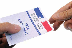 Une carte d'électeur